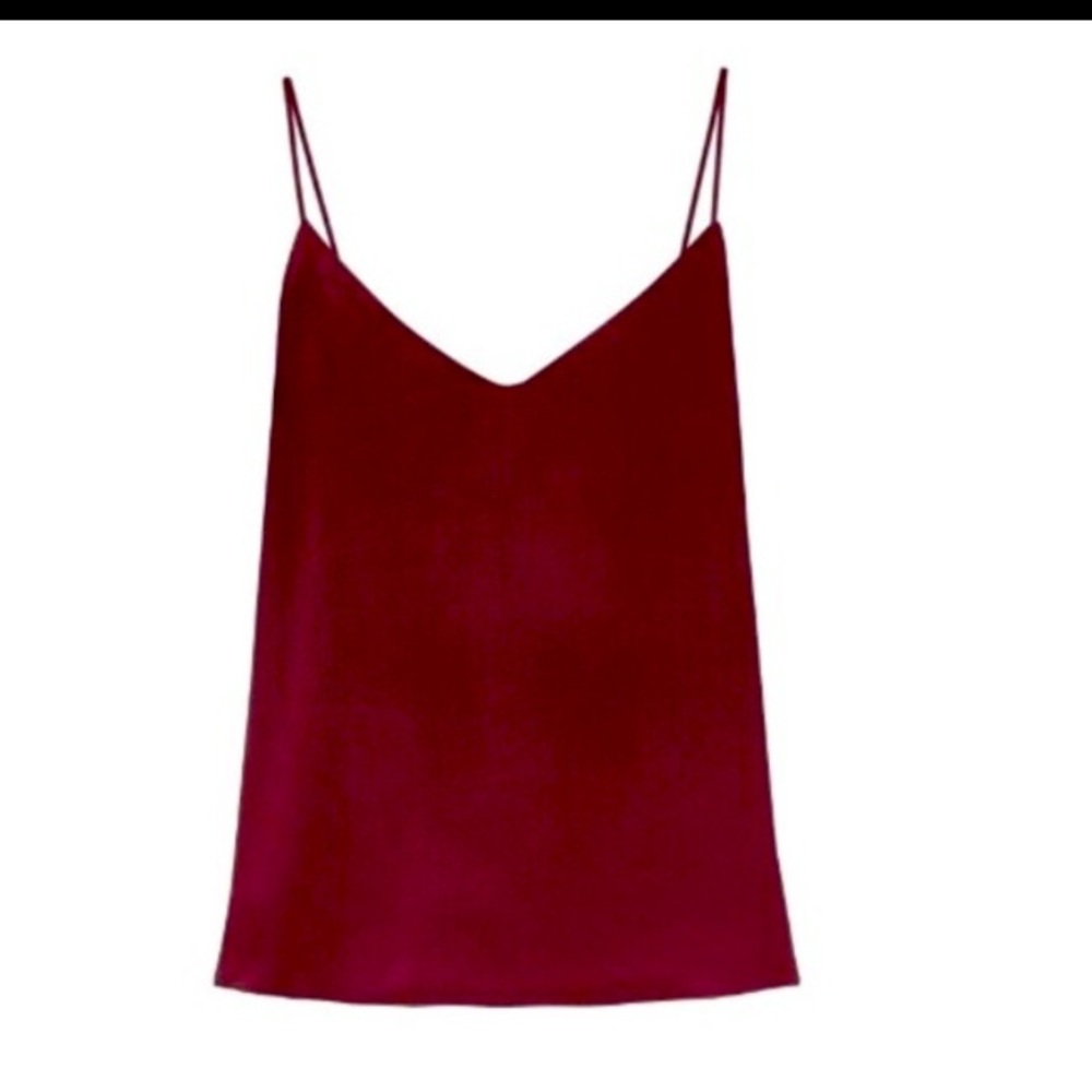 L’Academie Burgundy Silky Tank